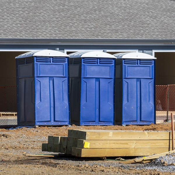 what is the cost difference between standard and deluxe portable restroom rentals in Girard Kansas